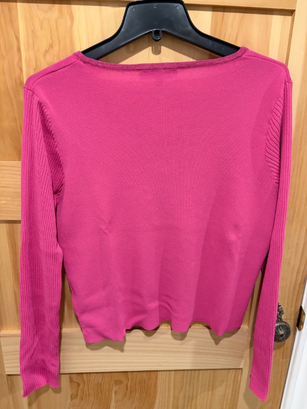 Melanie Lynne Pink One-Button Cardigan Size XL - Picture 6 of 6